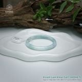  Vòng Khối Ngọc Phỉ Thúy Xuân Lam Khai Sắc Cao Cấp Bản Oval 7.7 x 6.6 x 49.8 x 55.2 (Không Kén Mệnh) 2543740 