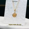  Mặt Dây Chuyền Vàng Phụng Thiên Cửu Vận Thạch Anh Tóc Vàng (Kim, Thổ ) Độc Quyền Katgems 