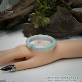  Vòng Khối Ngọc Phỉ Thúy Thanh Lục Phớt Lý Cay Cao Cấp Bản Hẹ KT: 11.9 x 7.1 x 54.5 (Không Kén Mệnh) 261153 