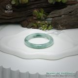  Vòng Khối Ngọc Phỉ Thúy Thanh Lục Phiêu Hoa Cao Cấp Bản Hẹ KT: 9.8 x 7.2 x 53  (Không Kén Mệnh) 261818 