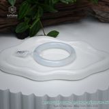  Vòng Khối Ngọc Phỉ Bạch Nguyệt Quang (Bạch Ngọc) Cao Cấp Bản Đũa 9.9 x 9.9 x 52.8 (Không Kén Mệnh) 2600466 