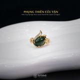  Nhẫn Vàng Phụng Thiên Cửu Vận Các Loại Đá Ngọc  (Các Mệnh) Độc Quyền Katgems 