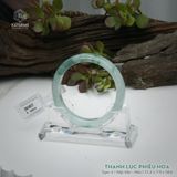  Vòng Khối Ngọc Phỉ Thúy Thanh Lục Phiêu Hoa Cao Cấp Bản Hẹ KT: 11.3 x 7.9 x 58.6  (Không Kén Mệnh) 261817 