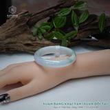  Vòng Khối Ngọc Phỉ Thúy Xuân Băng Khai Vận Cao Cấp Bản Hẹ 12 x 6.5 x 55 (Không Kén Mệnh) 2544339 