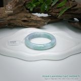  Vòng Khối Ngọc Phỉ Thúy Xuân Lam Khai Sắc Cao Cấp Bản Hẹ 11.6 x 7.9 x 52.8 (Không Kén Mệnh) 2543734 