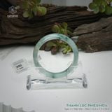  Vòng Khối Ngọc Phỉ Thúy Thanh Lục Phiêu Hoa Cao Cấp Bản Hẹ KT: 13.2 x 7.5 x 56.5  (Không Kén Mệnh) 261823 