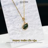  Mặt Dây Chuyền Vàng Phụng Thiên Cửu Vận Ngọc Bích Canada (Không Kén Mệnh) Độc Quyền Katgems 