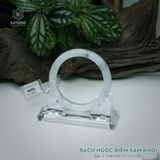  Vòng Khối Ngọc Phỉ Thúy Bạch Ngọc Điểm Xám Khói Cao Cấp Bản Hẹ 11 x 9 x 58.8 (Không Kén Mệnh) 260750 