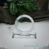  Vòng Khối Ngọc Phỉ Thúy Bạch Ngọc Điểm Xám Khói Cao Cấp Bản Hẹ 11 x 9 x 58.8 (Không Kén Mệnh) 260750 