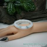  Vòng Khối Ngọc Phỉ Thúy Bạch Ngọc Điểm Xám Khói Cao Cấp Bản Hẹ 11 x 9 x 58.8 (Không Kén Mệnh) 260750 