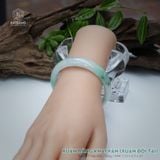  Vòng Khối Ngọc Phỉ Thúy Xuân Băng Khai Vận Cao Cấp Bản Hẹ 12 x 6.5 x 55 (Không Kén Mệnh) 2544339 