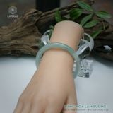  Vòng Khối Ngọc Phỉ Thúy Băng Hoa Lam Sương Cao Cấp Bản Đũa 6.8 x 6.8 x 53.8 (Không Kén Mệnh) 2544334 