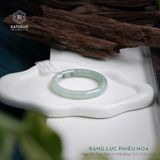  Vòng Khối Ngọc Phỉ Thúy Jade A Băng Lục Phiêu Hoa Cao Cấp Bản Đũa 9.3 x 8.8 x 52.5 (Không Kén Mệnh) 2529588 