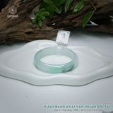  Vòng Khối Ngọc Phỉ Thúy Xuân Băng Khai Vận Cao Cấp Bản Hẹ 12.5 x 7.4 x 55.8 (Không Kén Mệnh) 2544341 