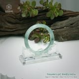  Vòng Khối Ngọc Phỉ Thúy Thanh Lục Phiêu Hoa Cao Cấp Bản Hẹ KT: 12.3 x 7.5 x 56.6  (Không Kén Mệnh) 261816 