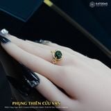  Nhẫn Vàng Phụng Thiên Cửu Vận Ngọc Bích Canada (Không Kén Mệnh) Độc Quyền Katgems 