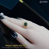  Nhẫn Vàng Phụng Thiên Cửu Vận Ngọc Bích Canada (Không Kén Mệnh) Độc Quyền Katgems 