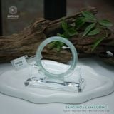  Vòng Khối Ngọc Phỉ Thúy Băng Hoa Lam Sương Cao Cấp Bản Đũa 6.8 x 6.8 x 53.8 (Không Kén Mệnh) 2544334 