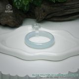  Vòng Khối Ngọc Phỉ Thúy Bạch Nguyệt Quang Bạch Ngọc Cao Cấp Bản Hẹ 11.9 x 6.3 x 51 (Không Kén Mệnh) 260848 