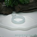  Vòng Khối Ngọc Phỉ Thúy Bạch Nguyệt Quang Bạch Ngọc Cao Cấp Bản Hẹ 13.9 x 6.3 x 51 (Không Kén Mệnh) 260849 