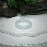  Vòng Khối Ngọc Phỉ Thúy Bạch Nguyệt Quang Bạch Ngọc Cao Cấp Bản Hẹ 13.9 x 6.3 x 51 (Không Kén Mệnh) 260849 