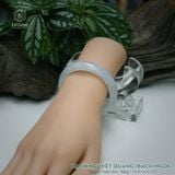  Vòng Khối Ngọc Phỉ Thúy Bạch Nguyệt Quang Bạch Ngọc Cao Cấp Bản Hẹ 13.9 x 6.3 x 51 (Không Kén Mệnh) 260849 