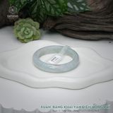  Vòng Khối Ngọc Phỉ Thúy Xuân Băng Khai Vận Điểm Hồng Phỉ Cao Cấp Bản Hẹ KT: 12.1 x 8.4 x 56.6  (Không Kén Mệnh) 260938 