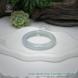  Vòng Khối Ngọc Phỉ Thúy Xuân Băng Khai Vận Điểm Hồng Phỉ Cao Cấp Bản Hẹ KT: 12.1 x 8.4 x 56.6  (Không Kén Mệnh) 260938 