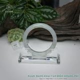  Vòng Khối Ngọc Phỉ Thúy Xuân Băng Khai Vận Điểm Hoàng Phỉ Cao Cấp Bản Hẹ KT: 12.3 x 8.9 x 59.6  (Không Kén Mệnh) 260949 