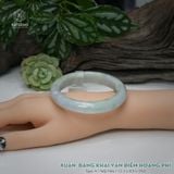  Vòng Khối Ngọc Phỉ Thúy Xuân Băng Khai Vận Điểm Hoàng Phỉ Cao Cấp Bản Hẹ KT: 12.3 x 8.9 x 59.6  (Không Kén Mệnh) 260949 