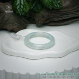  Vòng Khối Ngọc Phỉ Thúy Xanh Ngọc Điểm Hoàng Phỉ Cao Cấp Bản Hẹ 12.1 x 8.7 x 57.5 (Không Kén Mệnh) 260855 