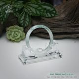  Vòng Khối Ngọc Phỉ Thúy Hoa Bay Cao Cấp Bản Hẹ KT: 10.2 x 6 x 54.5  (Không Kén Mệnh) 260755 