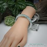  Vòng Khối Ngọc Phỉ Thúy Hoa Bay Cao Cấp Bản Hẹ KT: 10.2 x 6 x 54.5  (Không Kén Mệnh) 260755 