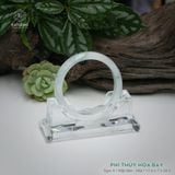  Vòng Khối Ngọc Phỉ Thúy Hoa Bay Cao Cấp Bản Hẹ KT: 11.6 x 7 x 54.5  (Không Kén Mệnh) 260746 