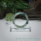  Vòng Khối Ngọc Phỉ Thúy Hoa Bay Phớt Hoàng Phỉ Cao Cấp Bản Hẹ KT: 12 x 8.5 x 56.5  (Không Kén Mệnh) 260950 