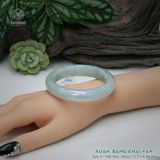  Vòng Khối Ngọc Phỉ Thúy Xuân Băng Khai Vận Cao Cấp Bản Hẹ KT: 12.5 x 8.3 x 56.6  (Không Kén Mệnh) 260941 