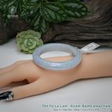  Vòng Khối Ngọc Phỉ Thúy Tím Tử La Lan Xuân Băng Khai Vận Cao Cấp Bản Hẹ KT: 12.6 x 9.2 x 57.6  (Không Kén Mệnh) 260947 