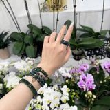  Nhẫn Khối Ngọc Lục Lam Bản Hẹ 10ly Ni Từ 17.9mm Đến 18.9mm 170525 