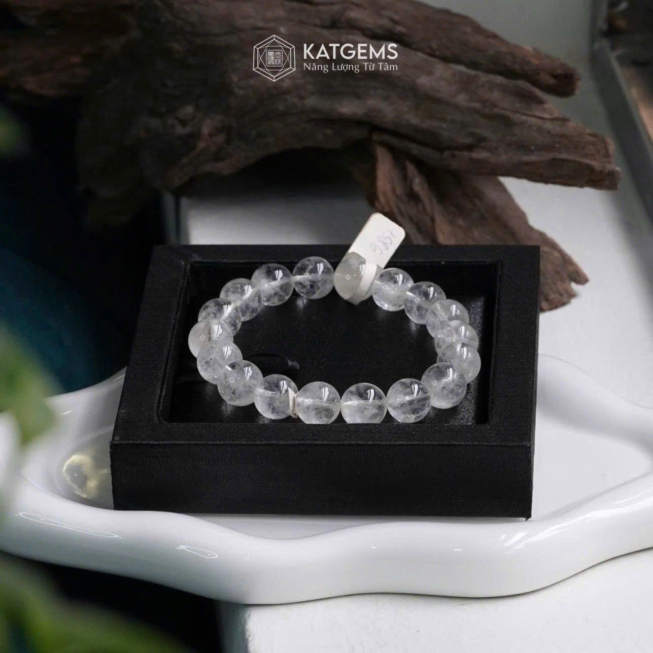  Vòng Đơn Thạch Anh Trắng 10.9ly (Kim, Thủy) - 170007 
