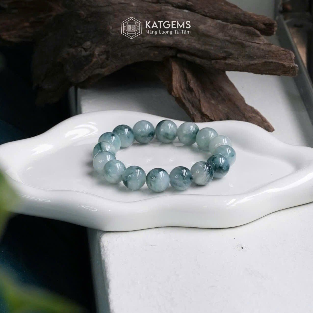  Vòng Đơn Ngọc Phỉ Thúy Hoa Bay 12.9ly (Không Kén Mệnh) - 1-121015 