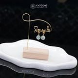  Khuyên Tai Vàng Trang Sức Ngọc Phỉ Thúy Hoa Bay (Không Kén Mệnh) 