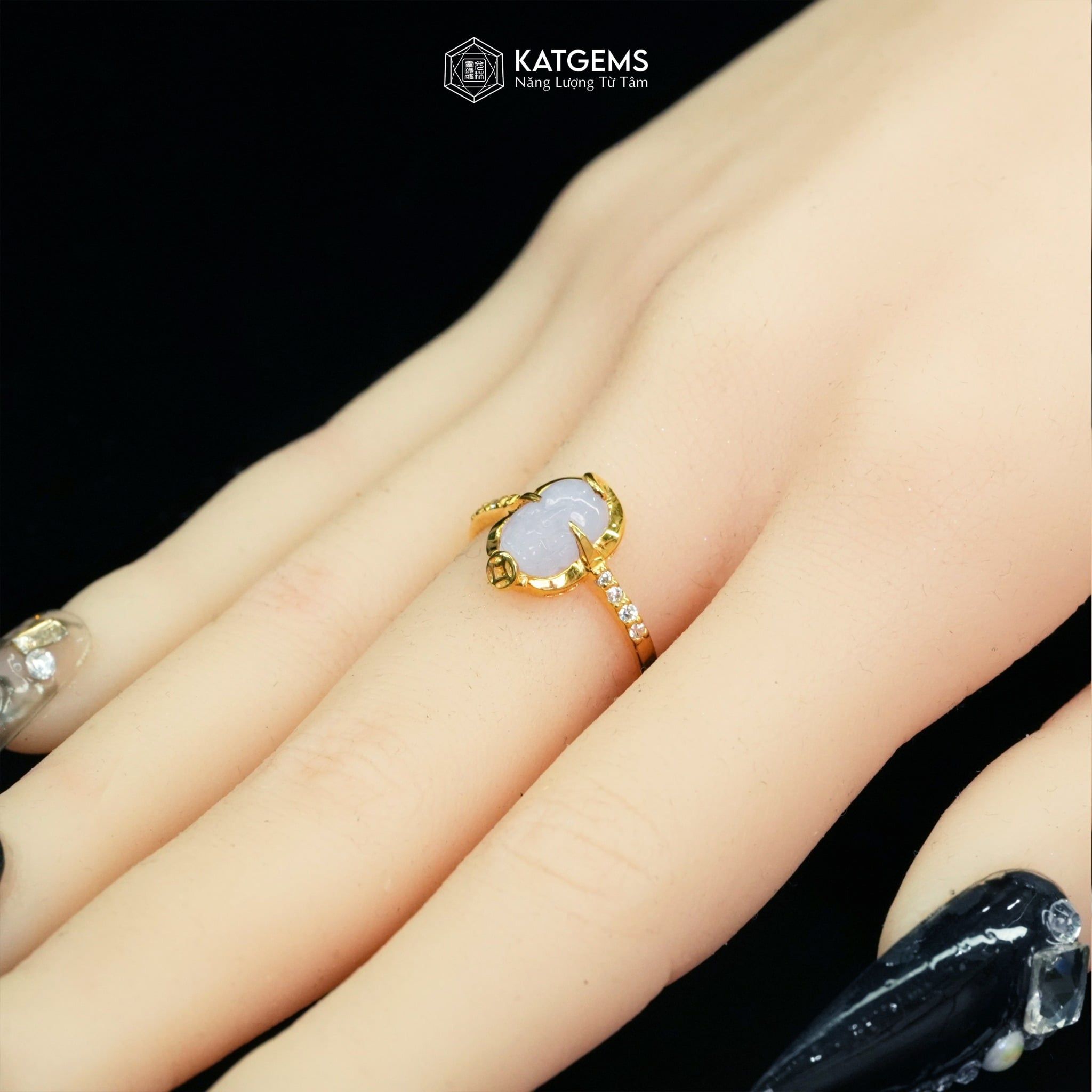  Nhẫn Tử La Minh Tâm Vàng Trang Sức (Không Kén Mệnh) 