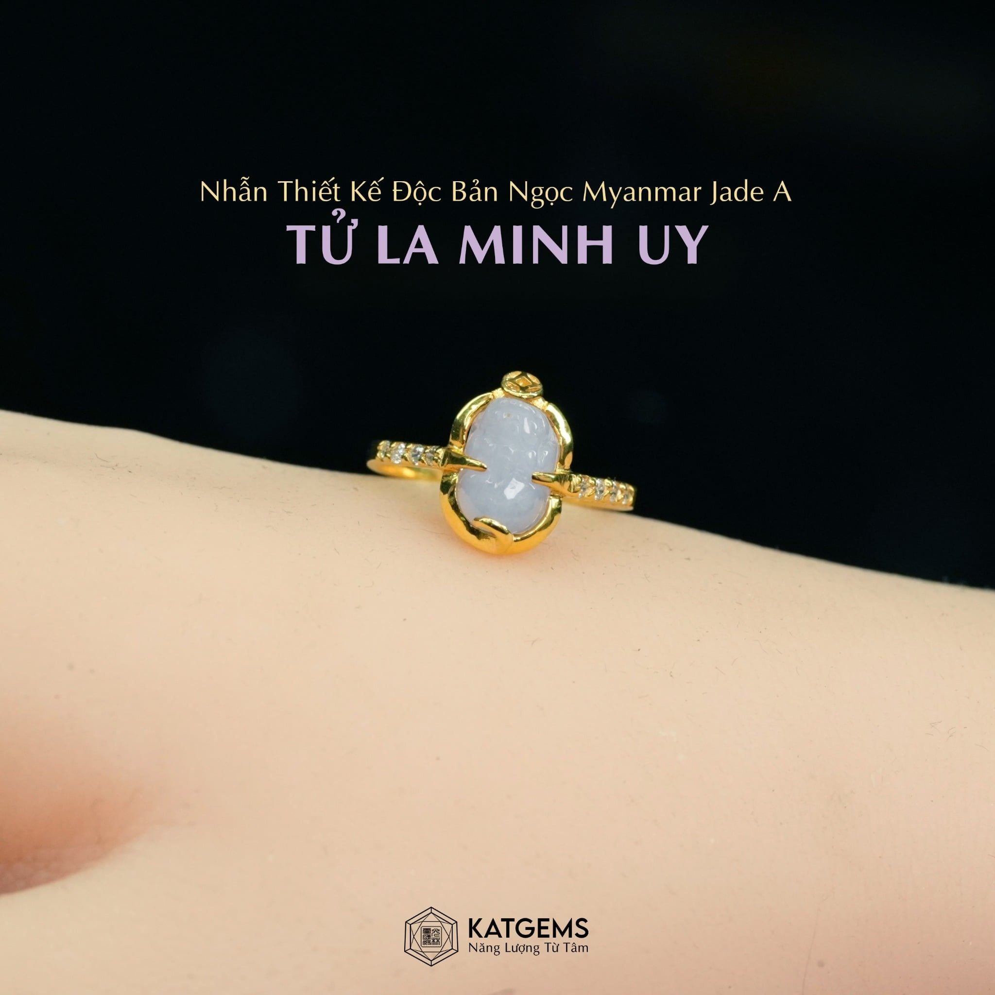  Nhẫn Tử La Minh Tâm Vàng Trang Sức (Không Kén Mệnh) 