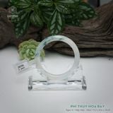  Vòng Khối Ngọc Phỉ Thúy Hoa Bay Cao Cấp Bản Hẹ KT: 9.2 x 8.6 x 56.8  (Không Kén Mệnh) 260756 