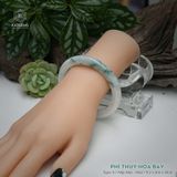  Vòng Khối Ngọc Phỉ Thúy Hoa Bay Cao Cấp Bản Hẹ KT: 9.2 x 8.6 x 56.8  (Không Kén Mệnh) 260756 