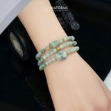  Vòng Chuỗi Ngọc Phỉ Thúy Hoa Bay 5.7li Mix Ngũ Điếu, Hồ Ly Và Bi Kim Tiền (Không Kén Mệnh) 2-127010 