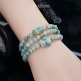  Vòng Chuỗi Ngọc Phỉ Thúy Hoa Bay 5.7li Mix Ngũ Điếu, Hồ Ly Và Bi Kim Tiền (Không Kén Mệnh) 2-127010 
