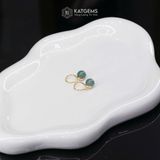  Khuyên Tai Kim Tâm Như Ý Lam Ngọc (Không Kén Mệnh) 