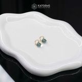  Khuyên Tai Kim Tâm Như Ý Lam Ngọc (Không Kén Mệnh) 