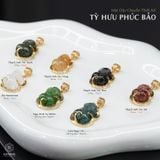  Mặt Dây Chuyền Tỳ Hưu Thạch Anh Tóc Vàng (Thổ, Kim) 